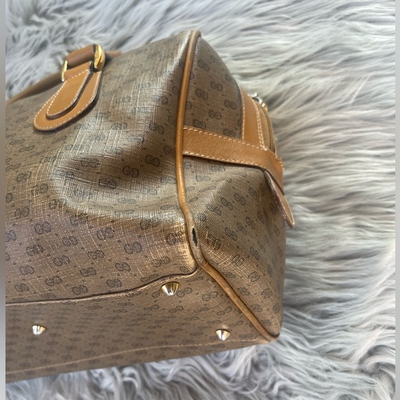 VINTAGE GUCCI BOSTON LEATHER HANDBAG - Picture 14 of 15